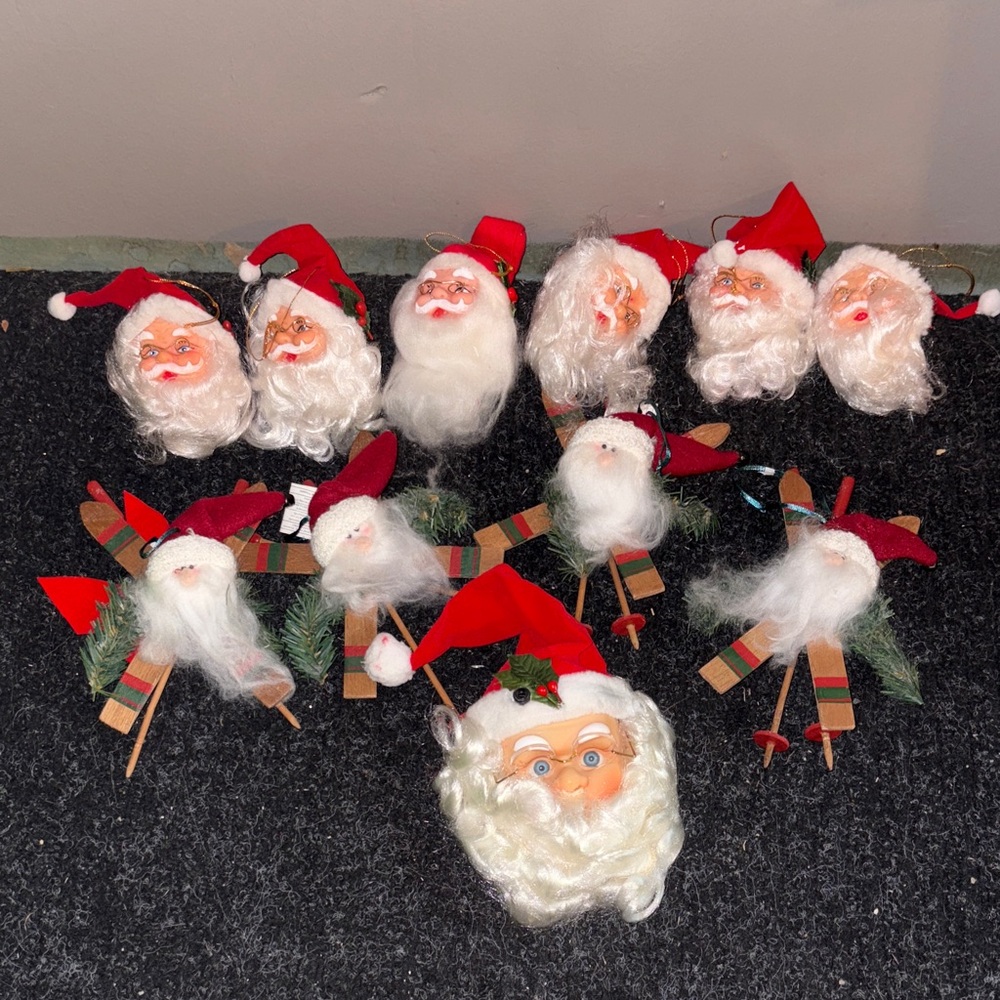 Festive Santa Claus Holiday Decorations Set